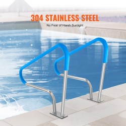 Uima-altaan ruostumattomat teräskaiteet 2 kpl 1220 x 905 x 100 mm