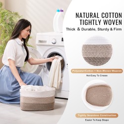 Säilytyskorit 3 kpl 22 l 380×250×225 mm polyesteripuuvillaa ja kuitukangasta kodin järjestelyyn