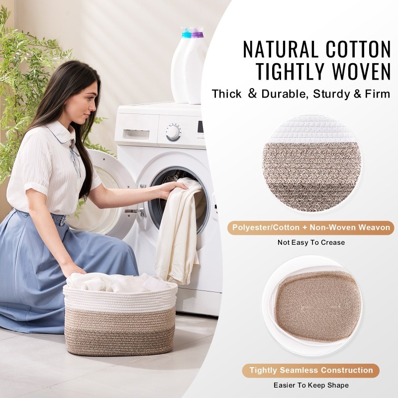 Säilytyskorit 3 kpl 22 l 380×250×225 mm polyesteripuuvillaa ja kuitukangasta kodin järjestelyyn