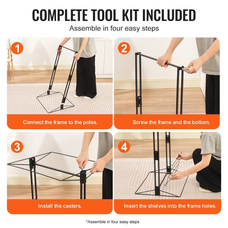 Taidekuivatusritilä 50 irrotettavaa hyllyä hiiliteräs musta vakaapohjainen kouluun ja ateljeeseen