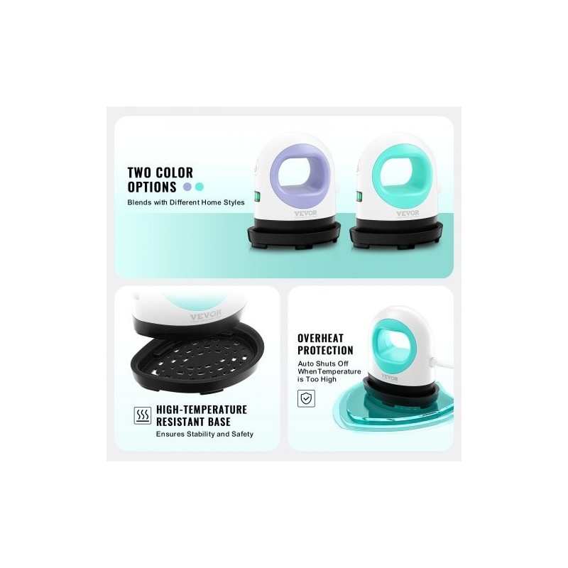 Mini kuumaprässi kompakti kolmitasoinen lämpötilansäätö automaattisammutus T-paitoihin lippiksiin lasinaluksiin vihreä valkoinen