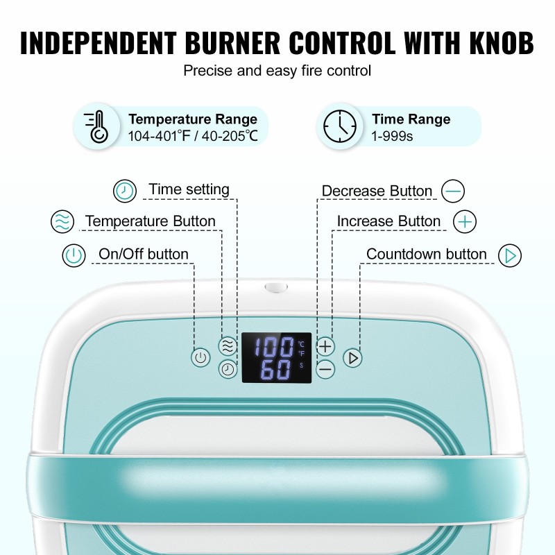 Kannettava lämpöprässilaite 12 x 10 tuumaa kaksoisputkinen tasainen lämmitys tarkka lämpötilansäätö