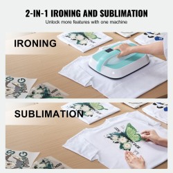 Kannettava lämpöprässilaite 12 x 10 tuumaa kaksoisputkinen tasainen lämmitys tarkka lämpötilansäätö