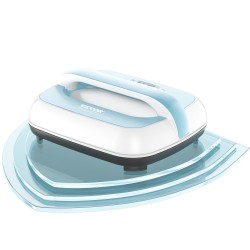 Siirrettävä lämpöprässi 12 x 10 tuumaa painevalettu alumiinilevy kaksiputkinen lämmitys