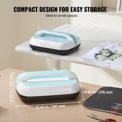 Siirrettävä lämpöprässi 12 x 10 tuumaa painevalettu alumiinilevy kaksiputkinen lämmitys