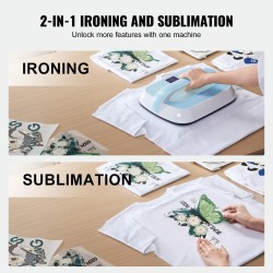 Siirrettävä lämpöprässi 12 x 10 tuumaa painevalettu alumiinilevy kaksiputkinen lämmitys