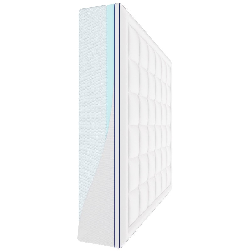 Muistivaahto- ja kuitutäytteinen sijauspatja 1930×2032 millimetriä 101,6 millimetriä paksu