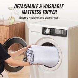 Patjansuojus muistivaahdolla ja kuitutäytteellä viilentävällä geelikerroksella 1524x2032 mm 76 mm