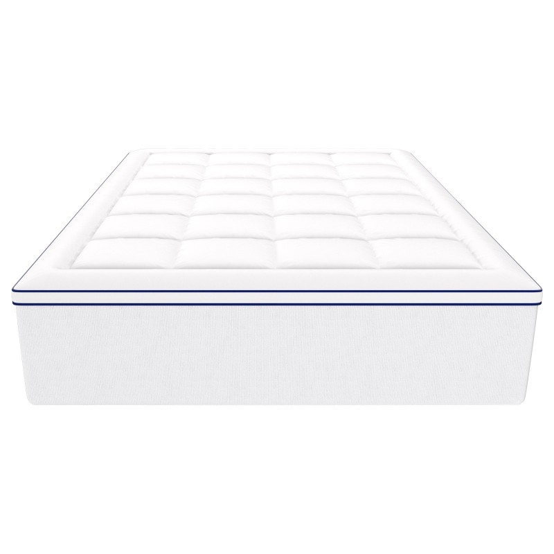 Patjansuojus muistivaahdolla ja kuitutäytteellä viilentävällä geelikerroksella 1524x2032 mm 76 mm