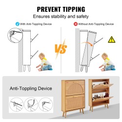 Kenkäkaappi kahdella alas kääntyvällä laatikolla rottinkimaisilla ovilla kompaktiin eteiseen