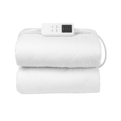 Sähkökäyttöinen lämpöpatja 195 x 165 cm 4 lämpötilaa ajastin harjattu kangas