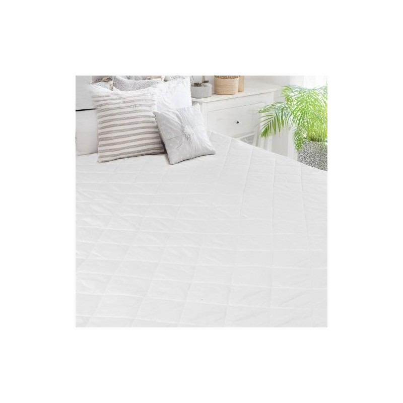 Sähkölämmitteinen patjansuoja harjattu kangas 150 x 160 cm neljä lämpötilaa ajastin