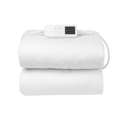 Sähköinen lämpöpatja 150 x 80 cm 4 tasoa ajastin syvä joustava tasku