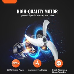 Teollisuusrumpupuhallin ilmavirta 13000 CFM 3-portainen 360 asteen kallistettava lattiamalli pyörillä