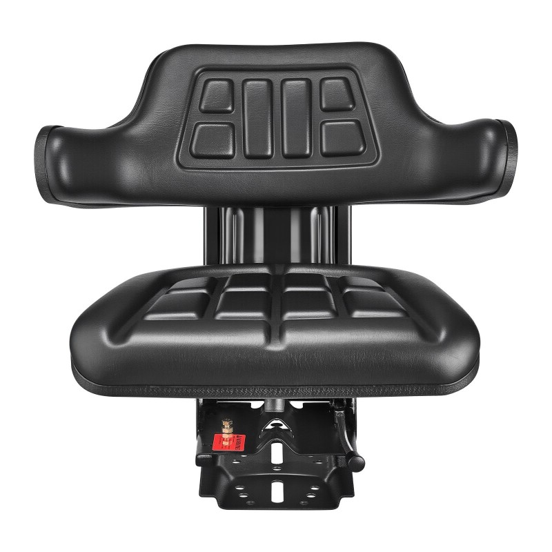 Jousitettu trukin ja traktorin istuin PVC-pinta kolmiasentoinen selkänoja 150 mm liukusäätö