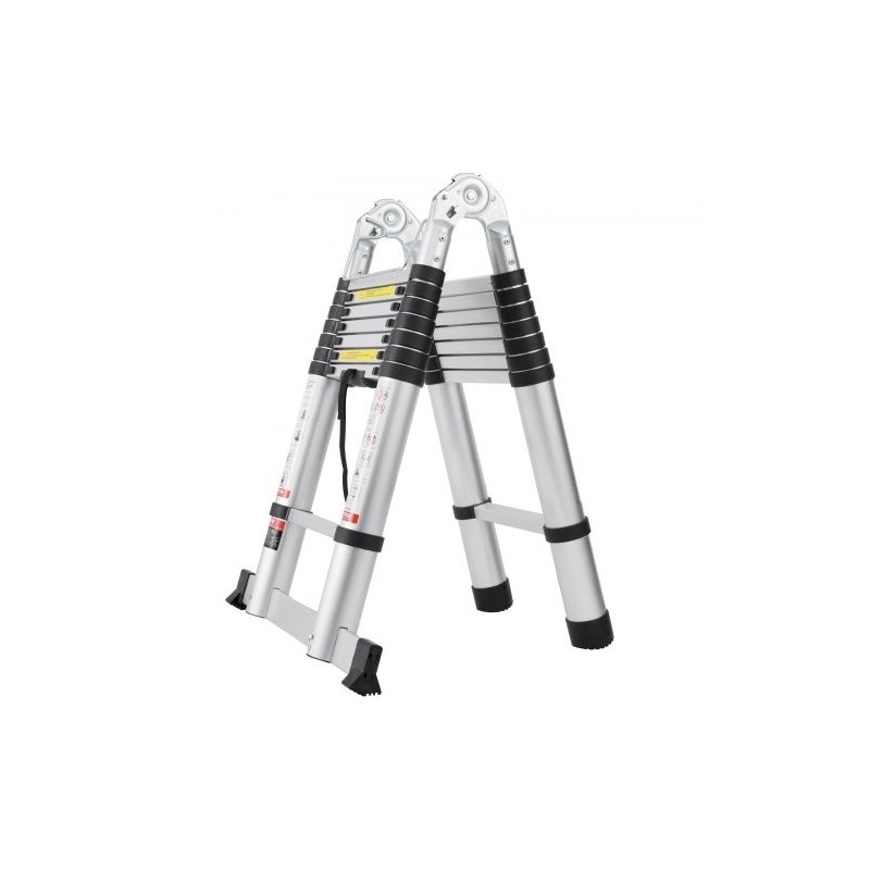 Teleskooppitikas alumiininen 5 m 170 kg kantavuus A-mallinen ja suoraksi jatkettava