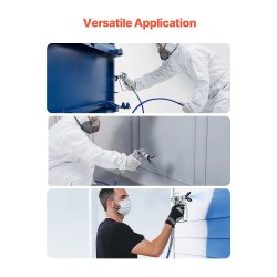 Airless maalausletku 15,2 m 1/4 tuuman liitinkierre 4350 PSI monikerroksinen teräslankapunos