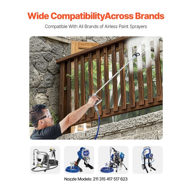 Ilmapaineeton maalisumutin ja letkusarja hiiliteräs alumiiniseos viisi suutinta suodattimet