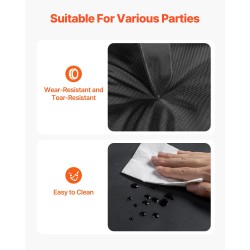 Ilmatäytteinen juhlateltta 210D Oxford-kangas 8x6x4 m 1100W 2 ikkunaa