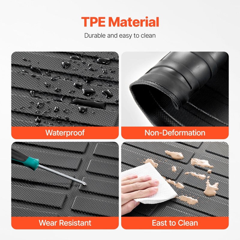 Tavaratilan matto ja takaselkänojien suojat mallikohtainen TPE musta Kluger Highlander 2020–2024