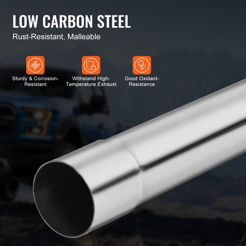 Pakoputkisarja 16-osainen galvanoitu teräsputki liukuliitoksilla universaali autokorjaamoille