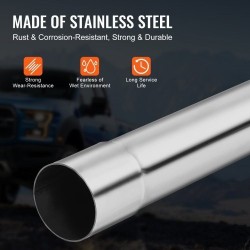 Pakoputkisetti 8-osainen yleismallinen galvanoitua vähähiilistä terästä liukuliitoksilla suurihalkaisijaiset putket