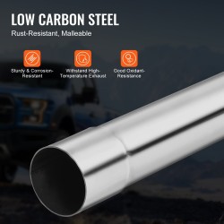 Pakoputkisarja 16-osainen korroosionkestävä sinkitty teräs suurihalkaisijaiset putket liukuvilla liitoksilla