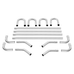 Pakoputkisetti 16 osainen galvanoitu teräs suurihalkaisijaiset putket sovitusliitoksilla