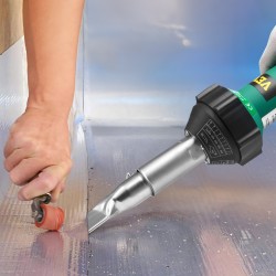 kuumailmamuovihitsain 1600W 9-portainen lämpötilansäätö 20mm 40mm suuttimet saumarulla PP PE PVC-levyille