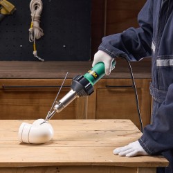 Kuumailmamuovihitsain 1600W PP PE PVC-levyille 9-portainen lämpötilansäätö 7 lisävarustetta