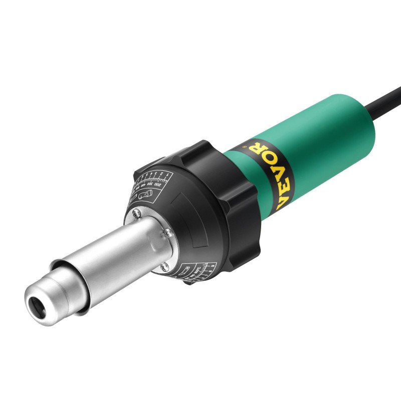 Kuumailmamuovihitsain 1600W PP PE PVC-levyille 9-portainen lämpötilansäätö 7 lisävarustetta