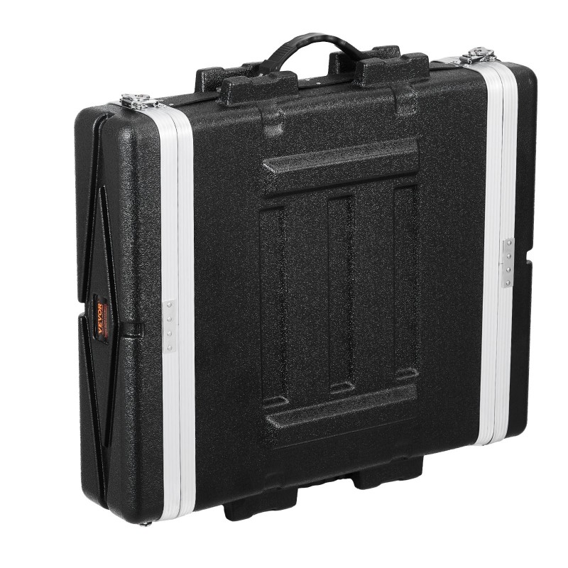 2U räkkikotelo ABS-muovinen 19-tuuman laitteille 489 mm syvä