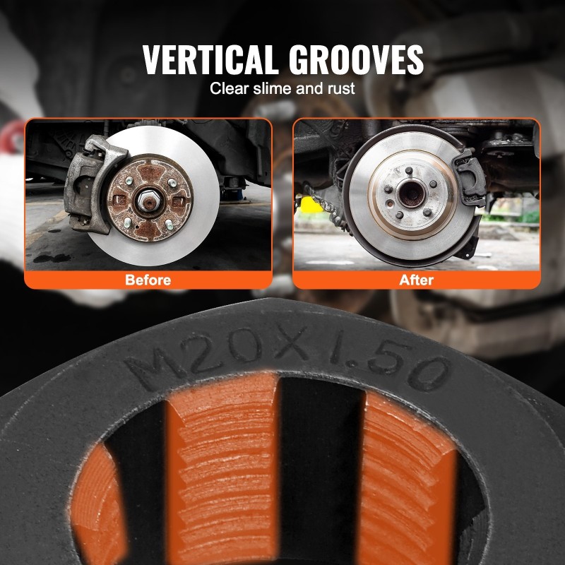 Kierteenkorjaussarja 40CR-teräs akseliin 10 kpl M20–M24 13/16 3/4 tuumaa