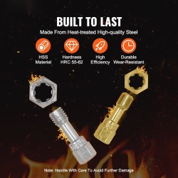 Kierteen korjaussarja HSS terästä 49 osaa UNC UNF ja metrinen