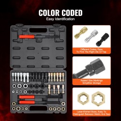 Kierteen korjaussarja HSS terästä 49 osaa UNC UNF ja metrinen