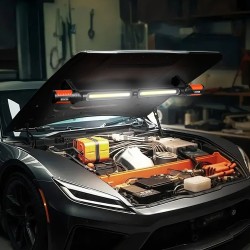 Konepellin LED-työvalo kaksiosainen magneettikiinnitys 1450 lm ladattava 4400 mAh akku