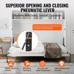 Seinäsänkypaketti täysikokoiselle patjalle kaasujousimekanismilla taittuva itseasennettava vierashuoneeseen pieniin asuntoihin