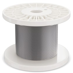 Teräsvaijeri 304 ruostumaton muovipinnoitettu 3 18 mm 30 5 m 7x7 59 tarviketta