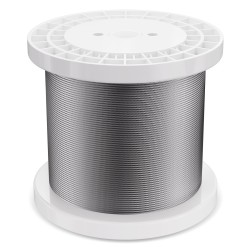 316 ruostumaton teräsvaijeri 3 18 mm 305 m 7x7 sisältää leikkurin ja käsineet