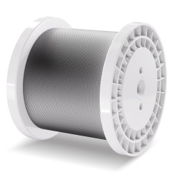 316 ruostumaton teräsvaijeri 3,18 mm 305 m 7x7 sisältää leikkurin ja käsineet