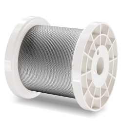 Vaijerisarja 304 ruostumatonta terästä 1,59 mm 100,6 m 80 holkkia 20 köysisilmää