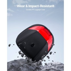 Moottoripyörän takalaukku 38 l PP-materiaali vesitiivis irrotettava heijastinpaneelit yleismallinen