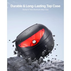 Moottoripyörän takalaukku 24 litran PP-muovinen säänkestävä irrotettava monireikäisellä pohjalevyllä