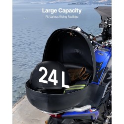 Moottoripyörän takalaukku 24 litran PP-muovinen säänkestävä irrotettava monireikäisellä pohjalevyllä