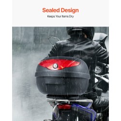 Moottoripyörän takalaukku 24 litran PP-muovinen säänkestävä irrotettava monireikäisellä pohjalevyllä