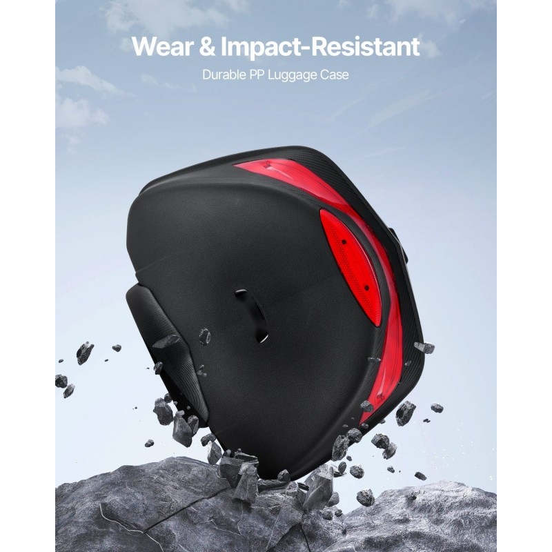 Moottoripyörän takalaukku 48 l PP vesitiivis irrotettava monireikäinen pohjalevy heijastava paneeli