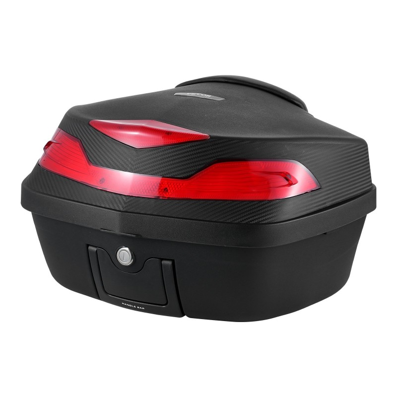 Moottoripyörän takalaukku 48 l PP vesitiivis irrotettava monireikäinen pohjalevy heijastava paneeli