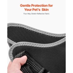 Koiran neopreeninen polvituki XL takapolvinivelle säädettävällä saranalla vasemmalle ja oikealle takajalalle