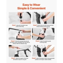 Koiran neopreeninen polvituki XL takapolvinivelle säädettävällä saranalla vasemmalle ja oikealle takajalalle