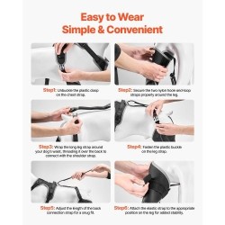 Koiran polvituki neopreeni XL vasemmalle takajalalle saranoitu stabilisaattori heijastavilla reunuksilla